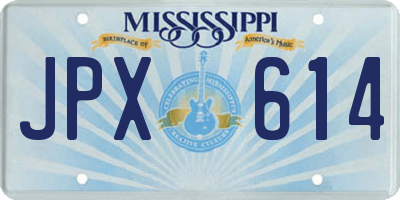 MS license plate JPX614