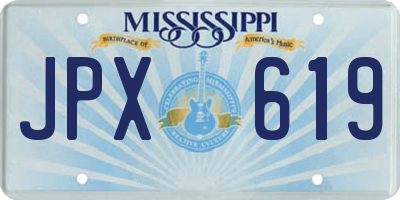 MS license plate JPX619