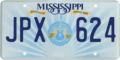 MS license plate JPX624