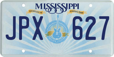 MS license plate JPX627