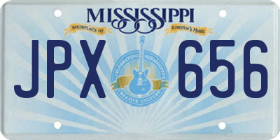 MS license plate JPX656