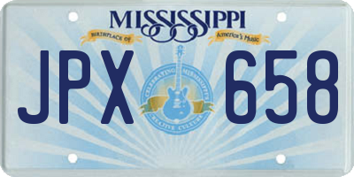 MS license plate JPX658