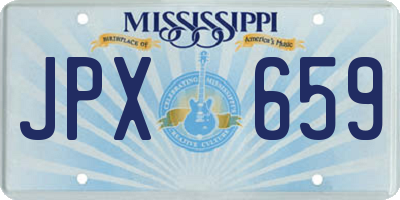 MS license plate JPX659