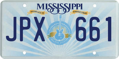 MS license plate JPX661