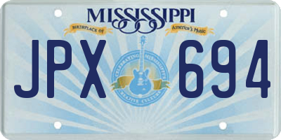 MS license plate JPX694