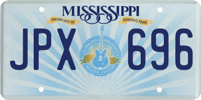MS license plate JPX696