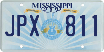 MS license plate JPX811