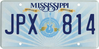 MS license plate JPX814