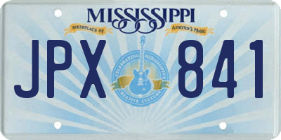 MS license plate JPX841