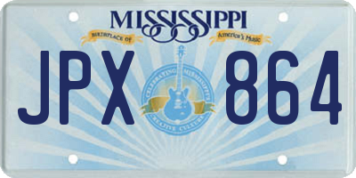 MS license plate JPX864
