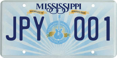 MS license plate JPY001