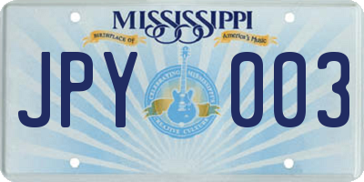 MS license plate JPY003