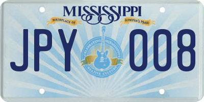 MS license plate JPY008