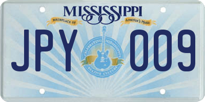 MS license plate JPY009