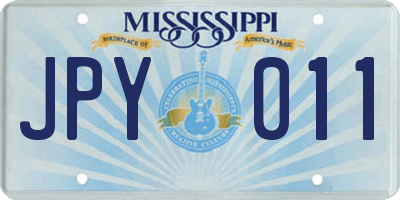 MS license plate JPY011