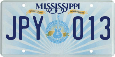 MS license plate JPY013
