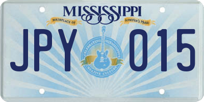 MS license plate JPY015