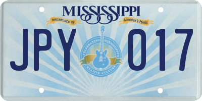 MS license plate JPY017