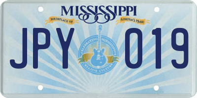 MS license plate JPY019
