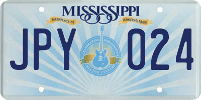 MS license plate JPY024
