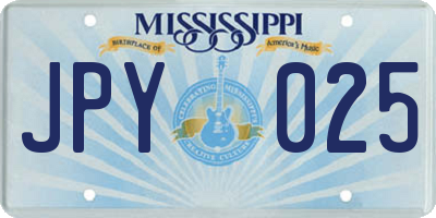 MS license plate JPY025
