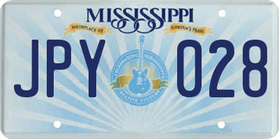 MS license plate JPY028
