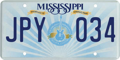 MS license plate JPY034