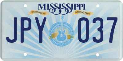 MS license plate JPY037