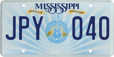 MS license plate JPY040
