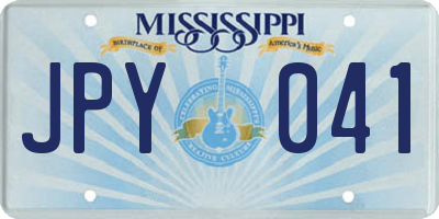MS license plate JPY041