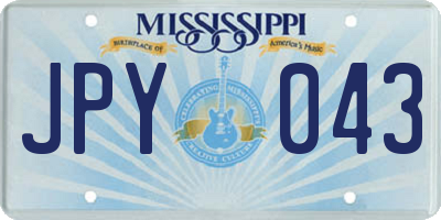 MS license plate JPY043