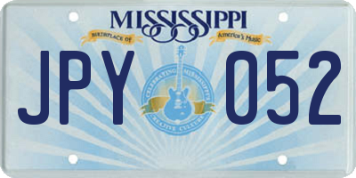 MS license plate JPY052