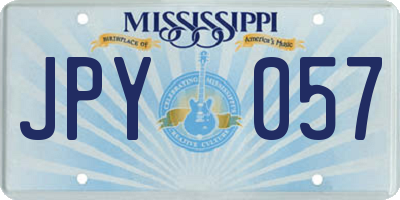 MS license plate JPY057