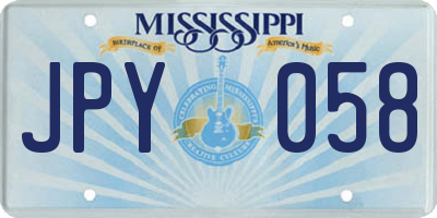 MS license plate JPY058