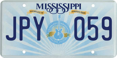 MS license plate JPY059