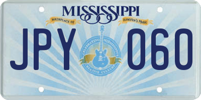 MS license plate JPY060