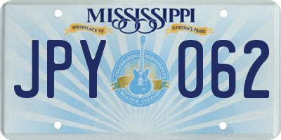 MS license plate JPY062