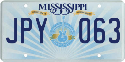 MS license plate JPY063