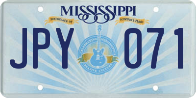 MS license plate JPY071