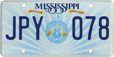 MS license plate JPY078