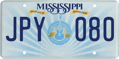 MS license plate JPY080