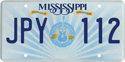 MS license plate JPY112