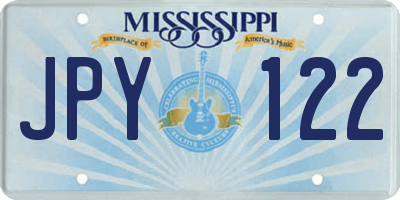 MS license plate JPY122