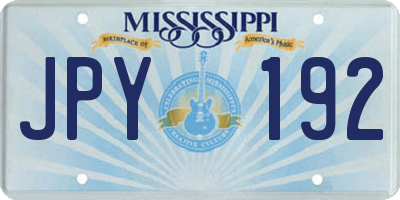 MS license plate JPY192