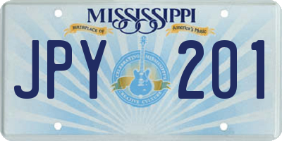 MS license plate JPY201