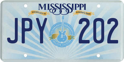 MS license plate JPY202