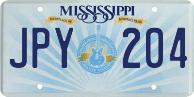 MS license plate JPY204