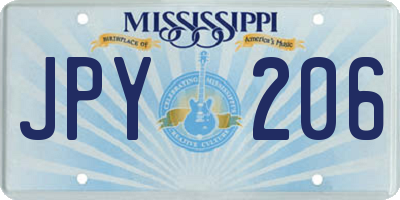MS license plate JPY206
