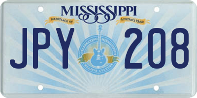 MS license plate JPY208