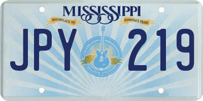 MS license plate JPY219
